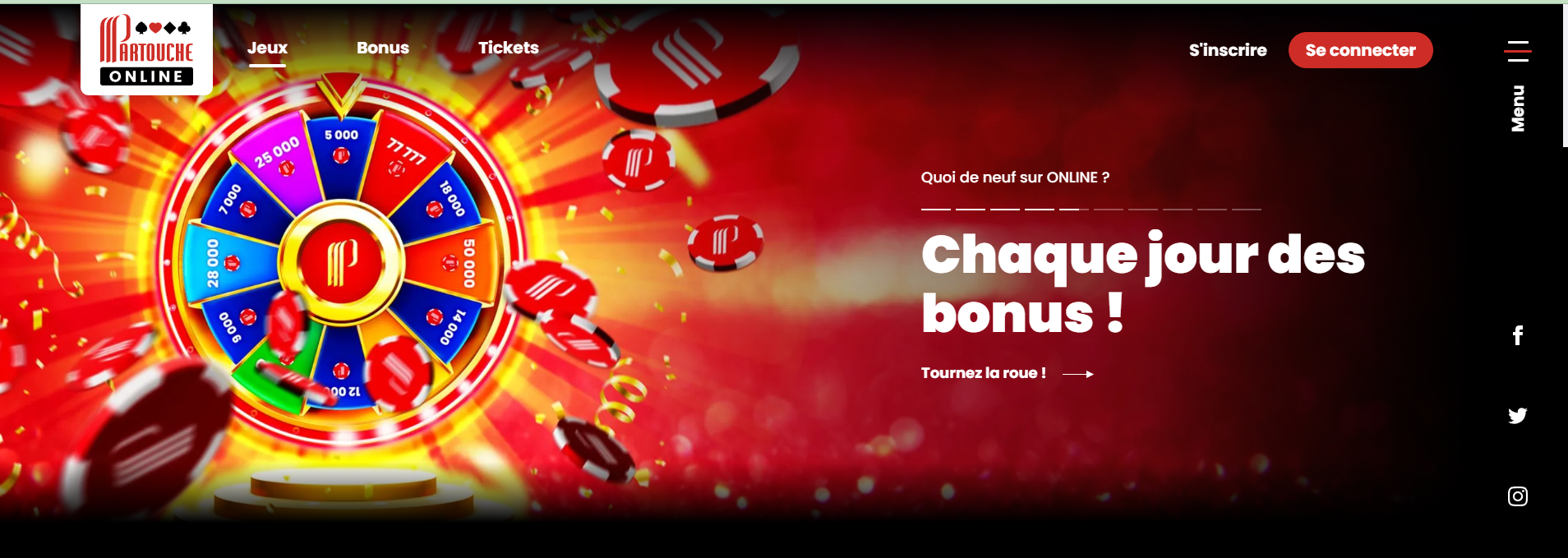 Partouche en ligne : Le casino en ligne intègre déjà le marketing type des bonus caratectéristque des casino en lignes