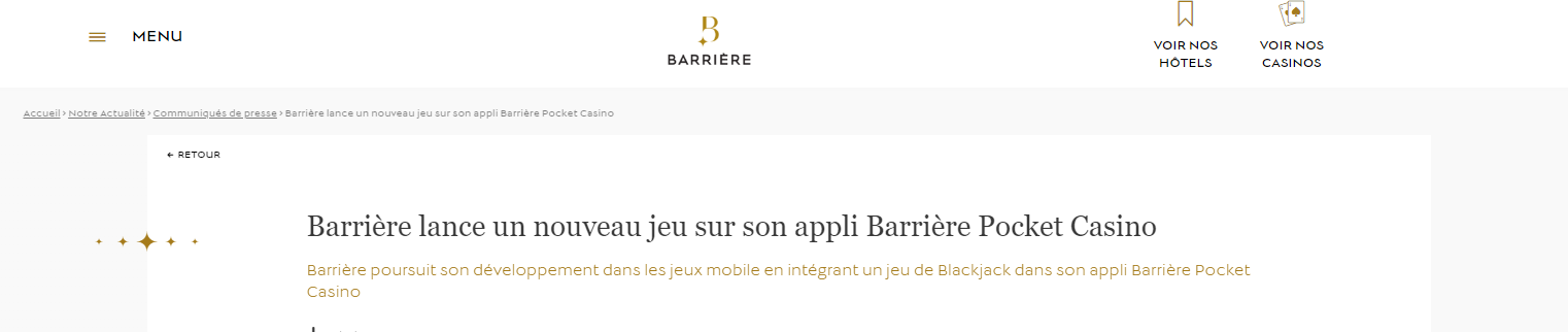 Barrière Pocket Casino