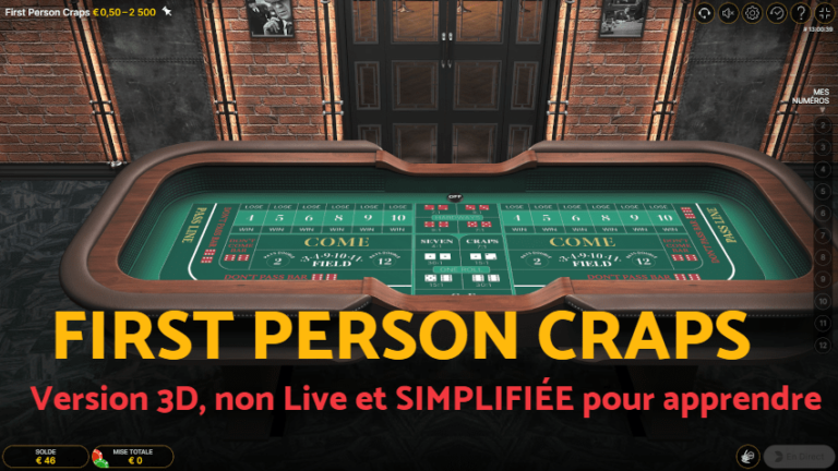 First person craps