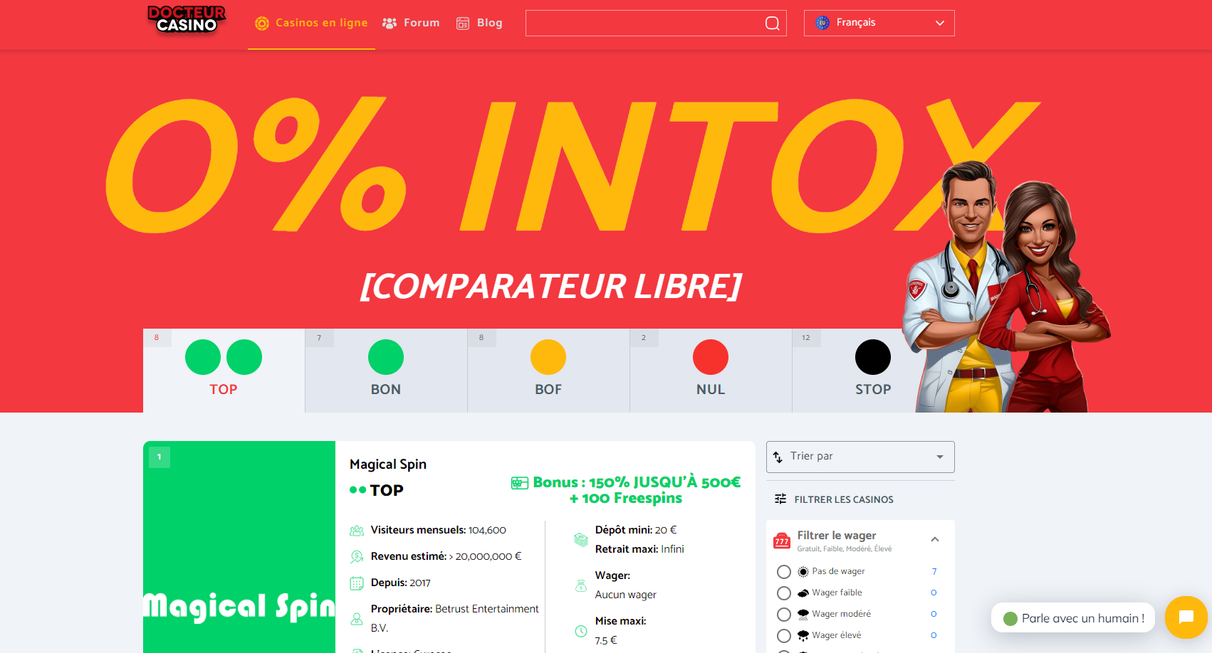 comparateur de casino en ligne fiable