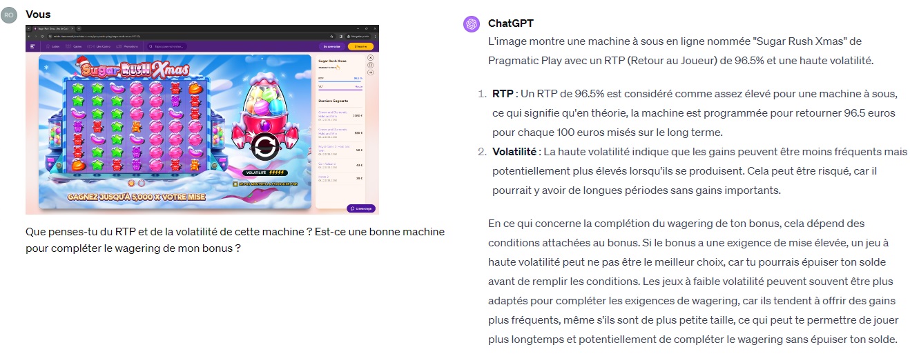 GPT pour analyser une machine à sous 